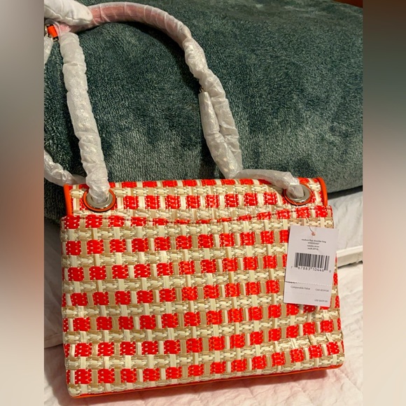 Kate Spade Natalia Straw medium flap shoulder bag - Picture 5 of 11